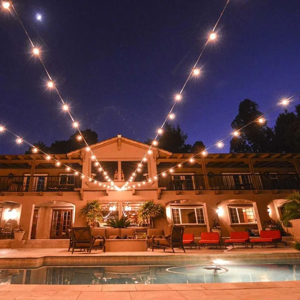 10 Indoor Outdoor Led Bulb String Lights Pi-73Ww