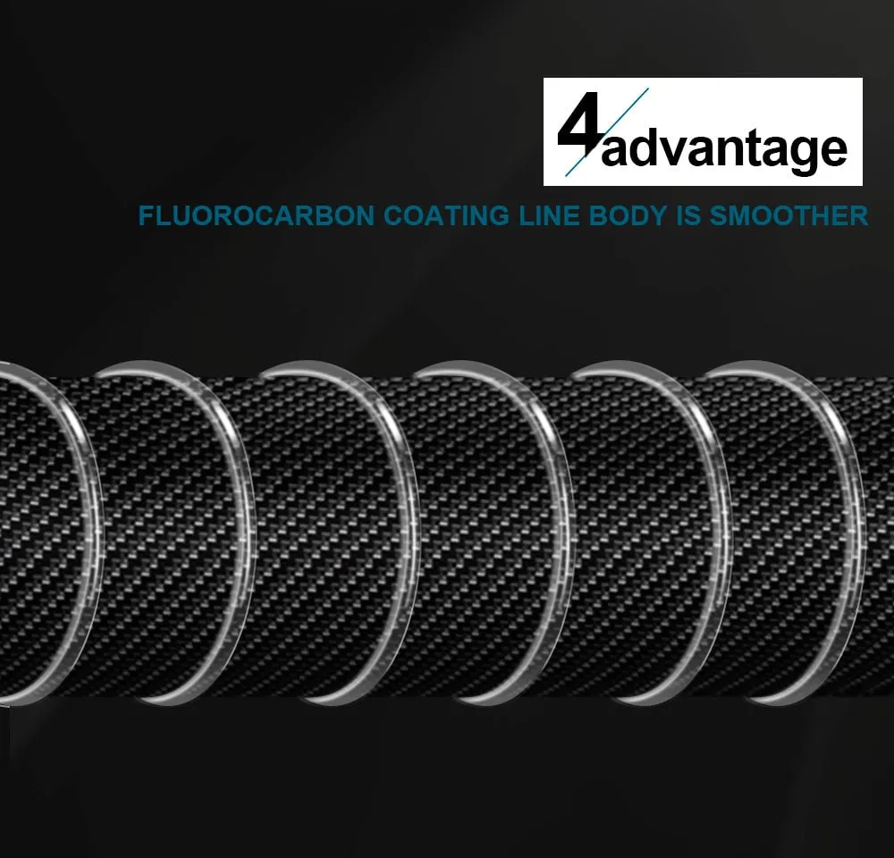100m Fluorocarbon Fishing Lure Line 4.13-34.32LB Carbon Fiber Leader Fly Fishing Line Super Soft Line Pesca