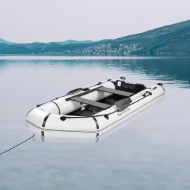 10ft Dinghy Boats, 2 Persons 726lbs Inflatable Boat Fishing Kayak Raft Sport Boat for Adults with Paddles Pedal Pump Carry Bag