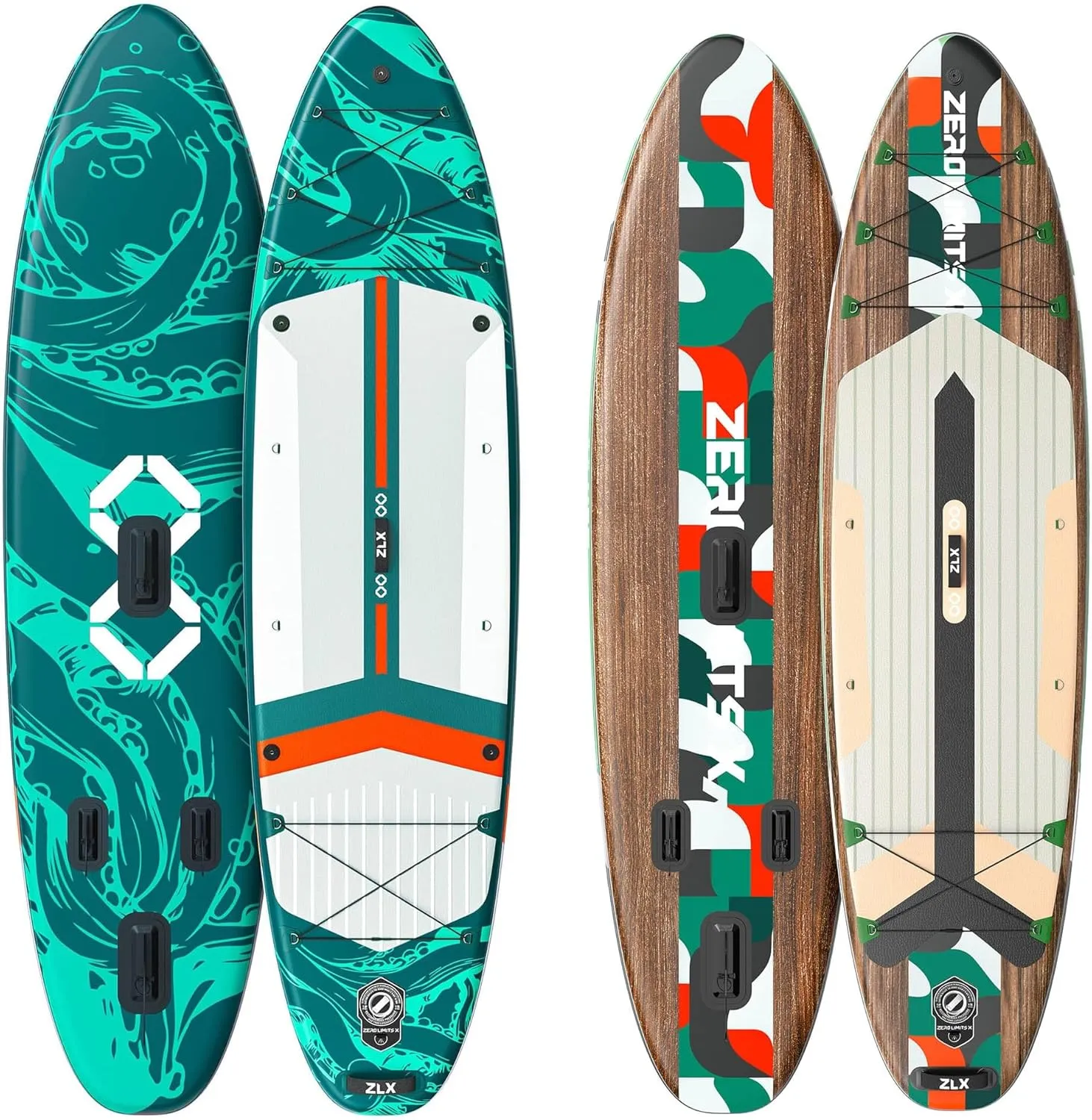2 PCS Paddle Board - 10.5 FT Inflatable Stand Up Paddle Board with Accessories & 11.5 FT Inflatable Stand Up Paddle Board Skill Levels, Adults & Youth