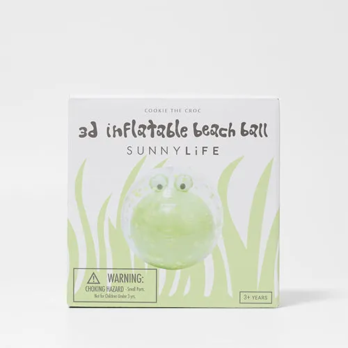3D Inflatable Beach Ball Cookie the Croc Light Khaki