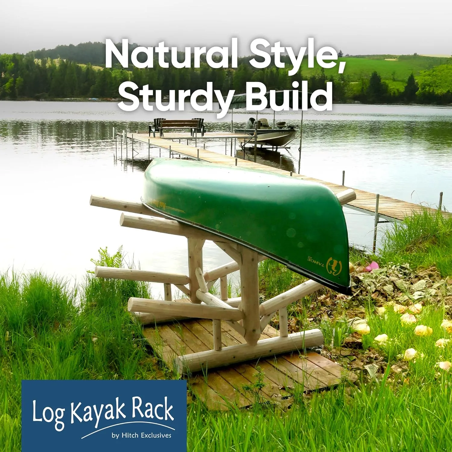 4-Place Kayak/Canoe Rack, Freestanding Kayak Storage Rack, Kayak Racks for Outdoor Storage, SUP or Canoe Storage Rack