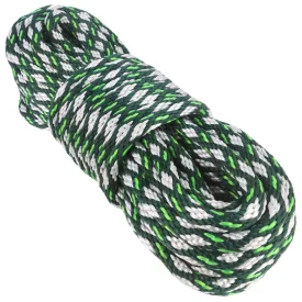 5/8 Solid Braid - Hunter w/ White Diamonds & Neon Green Tracer