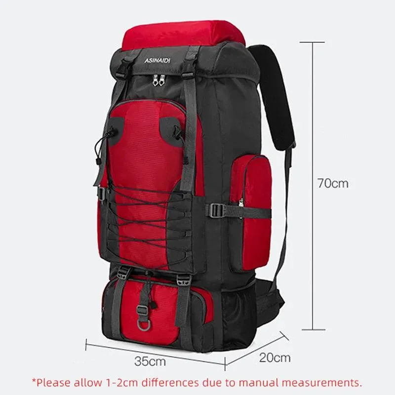 80L Waterproof Camping & Hiking Backpack – Large Travel & Tactical Outdoor Rucksack 🏕️