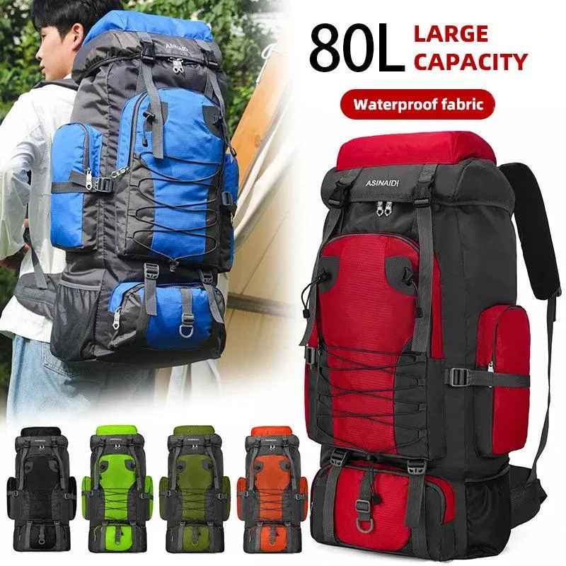 80L Waterproof Camping & Hiking Backpack – Large Travel & Tactical Outdoor Rucksack 🏕️