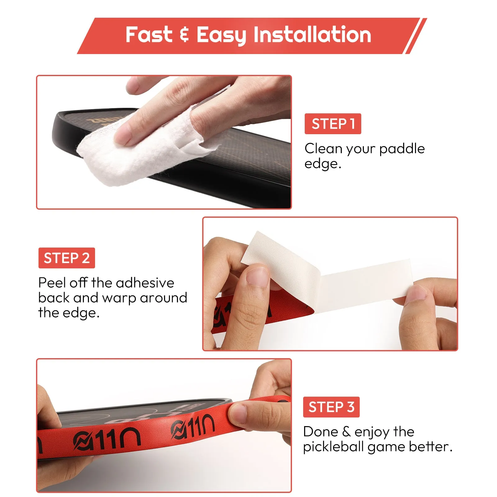 A11N Pickleball Paddle Edge Guard Tape