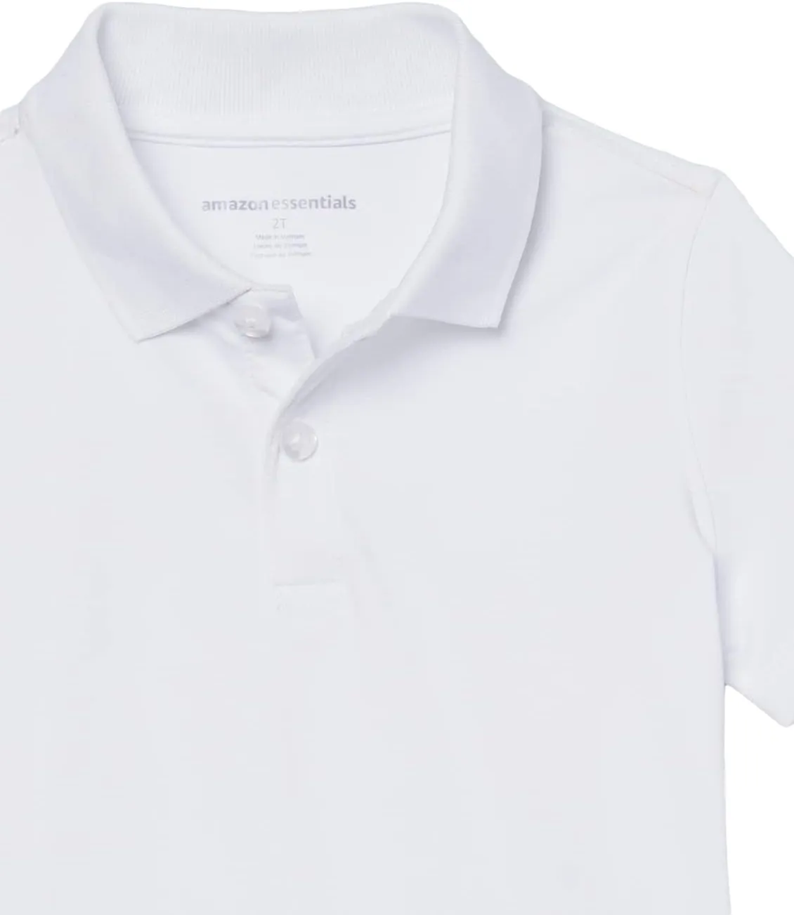 Amazon Essentials Boys and Toddlers' Short-Sleeve Active Performance Polo Shirts, Pack of 2
