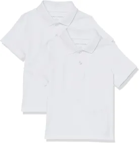 Amazon Essentials Boys and Toddlers' Short-Sleeve Active Performance Polo Shirts, Pack of 2