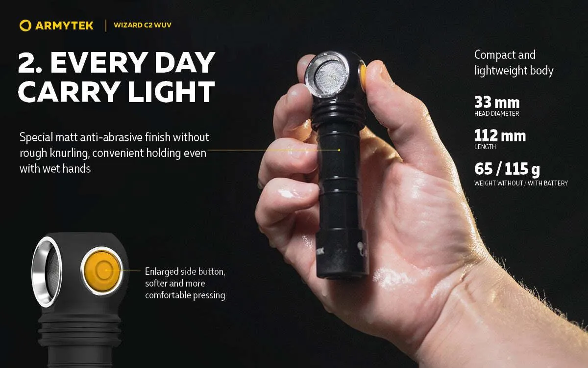 ARMYTEK WIZARD C2 WUV MAGNET USB