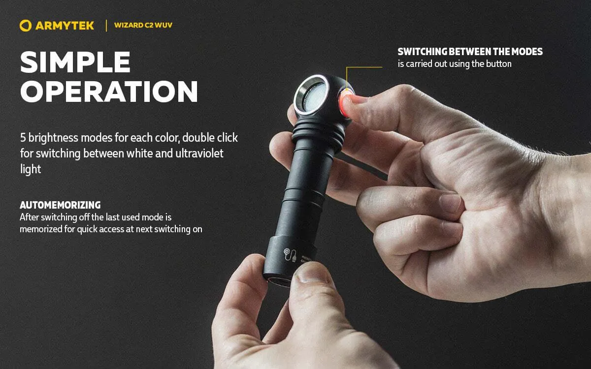 ARMYTEK WIZARD C2 WUV MAGNET USB