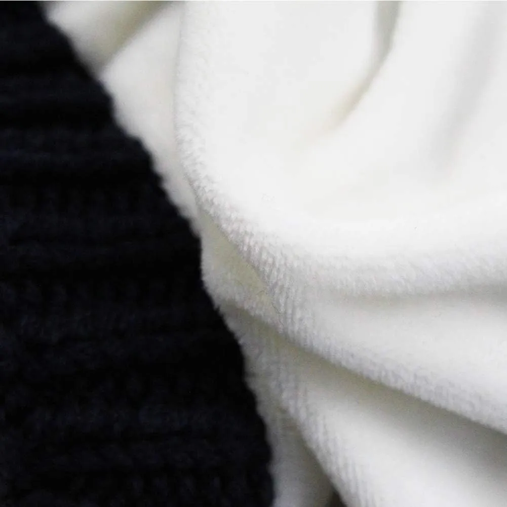 Baby Beanie Earflaps Hat - Infant Toddler Girls Boys Soft Warm Knit Hat Kids Winter Hat with Fleece Lining