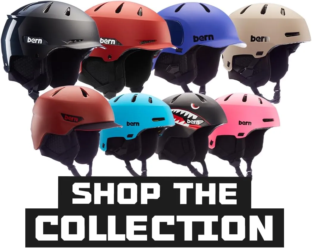Bern Macon 2.0 Snowsports Ski and Snowboard Helmet for Men and Women, Brim Style, Multisport Certified, MIPS Rotational Impact Protection, Adjustable Fit, Removable Liner, Anti-Fog Ventilation
