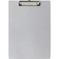Business Source Aluminum Clipboard - 8 1/2" x 11" - Aluminum - Silver - 1 Each