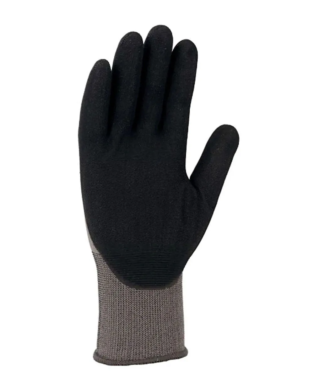 Carhartt Men's Thermal Lined Waterproof Nitrile Grip Glove - Grey