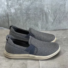 CLARKS CLOUDSTEPPERS Women's Wide Dark Grey Breeze Bali Slip-On Sneakers SZ 6W