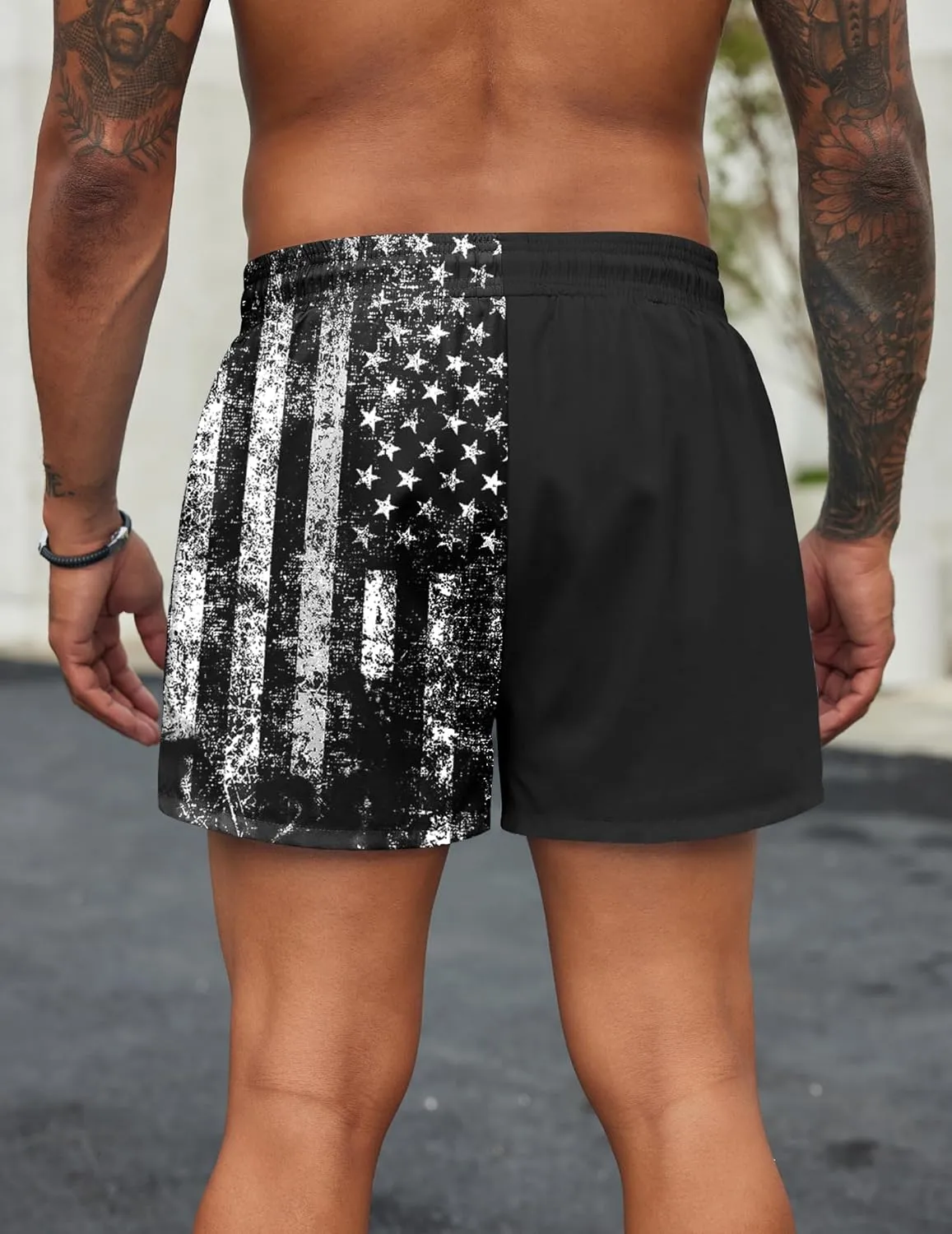 COOFANDY Men's Swim Trunks Quick Dry Bathing Suit with Pockets Swimwear Beach Board Short Swimsuit S-XXL