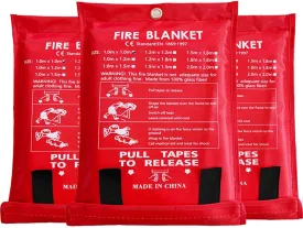 DIYCAM Emergency Fire Blanket - Fire Suppression Blanket for Kitchen, Grill, Car, Office, Warehouse 1pcs, Small