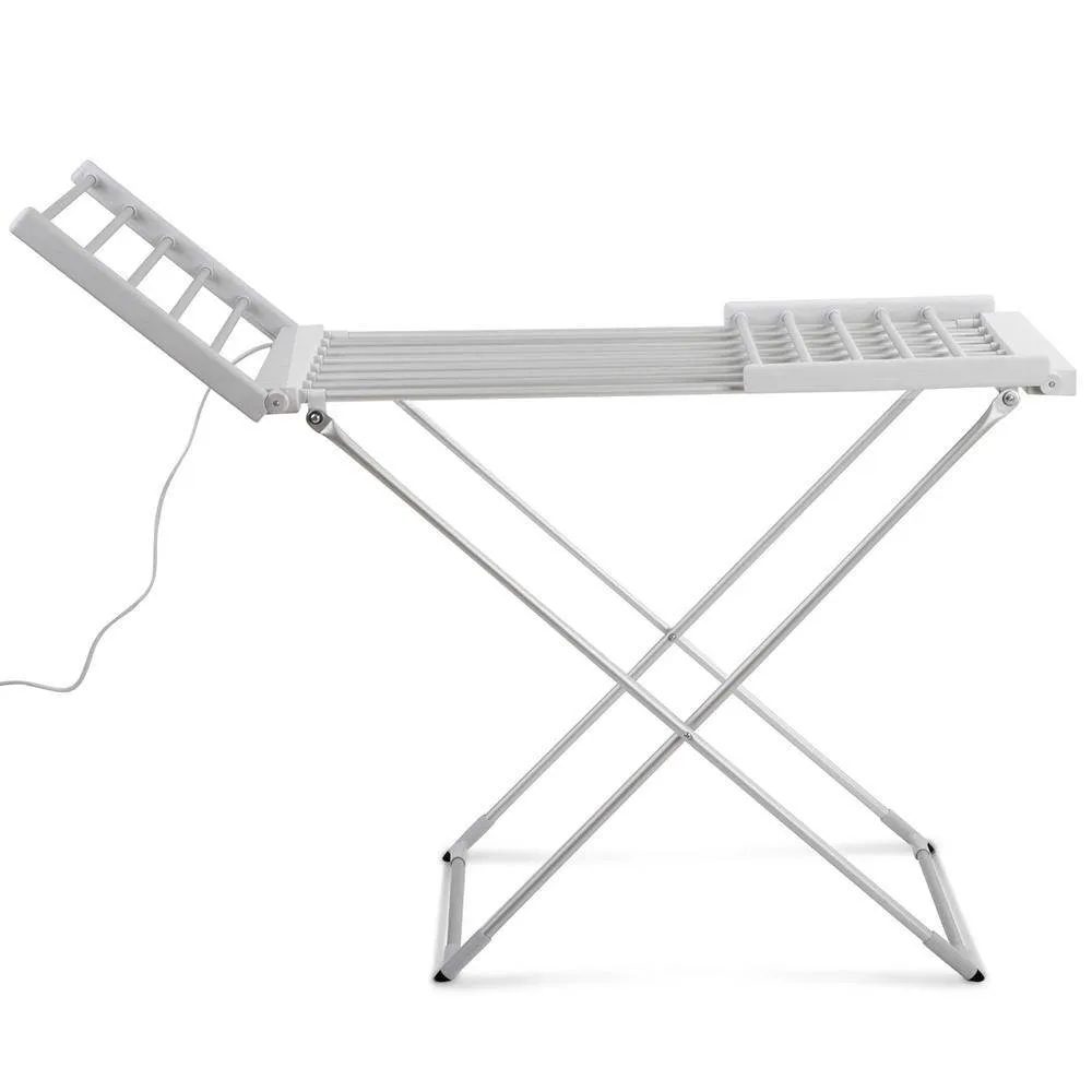 Electric Heated Towel Rail Rack 18 Bars Freestanding Clothes Dry Warmer