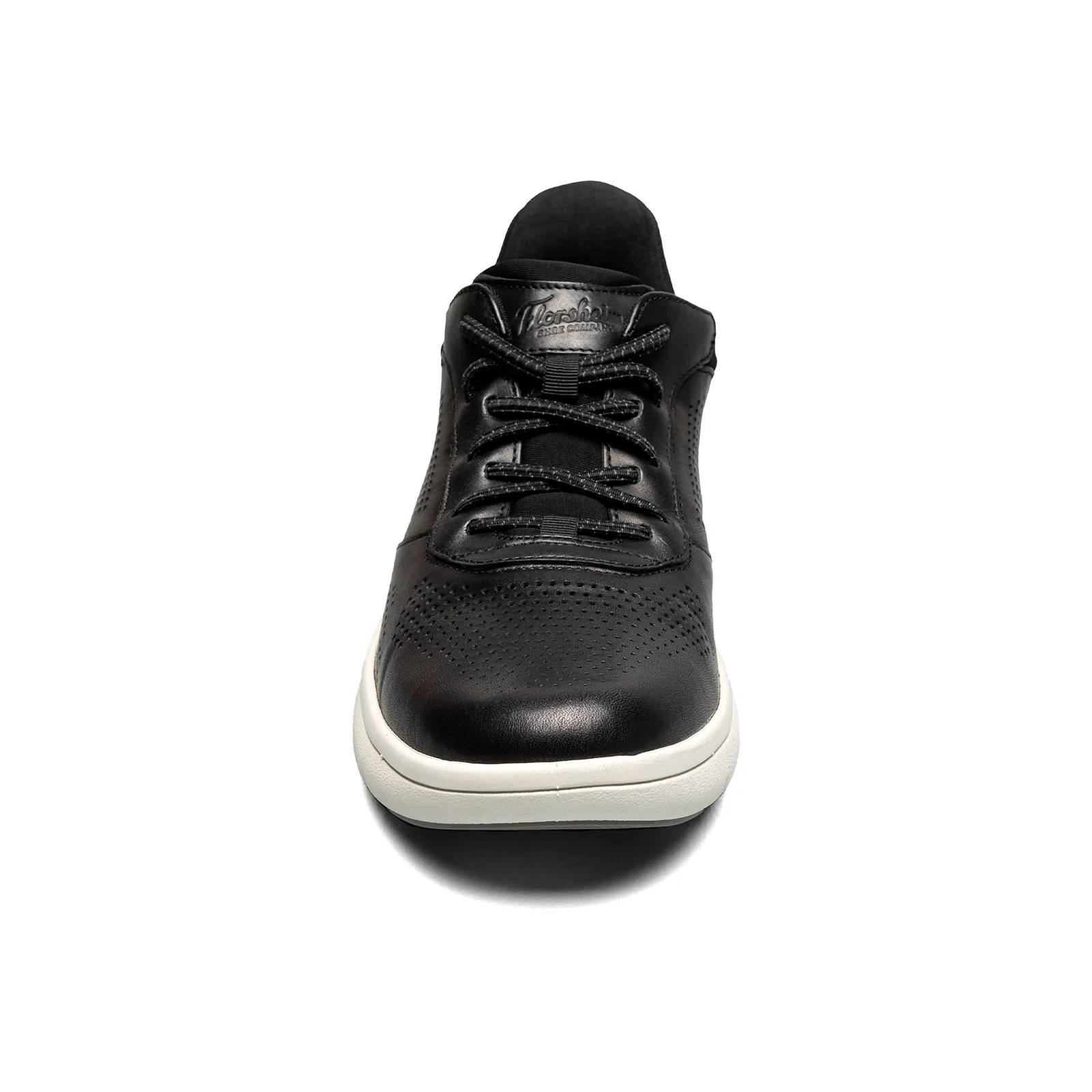 Florsheim Fleet Perf Toe Elastic Lace Sneaker (Men) - Black