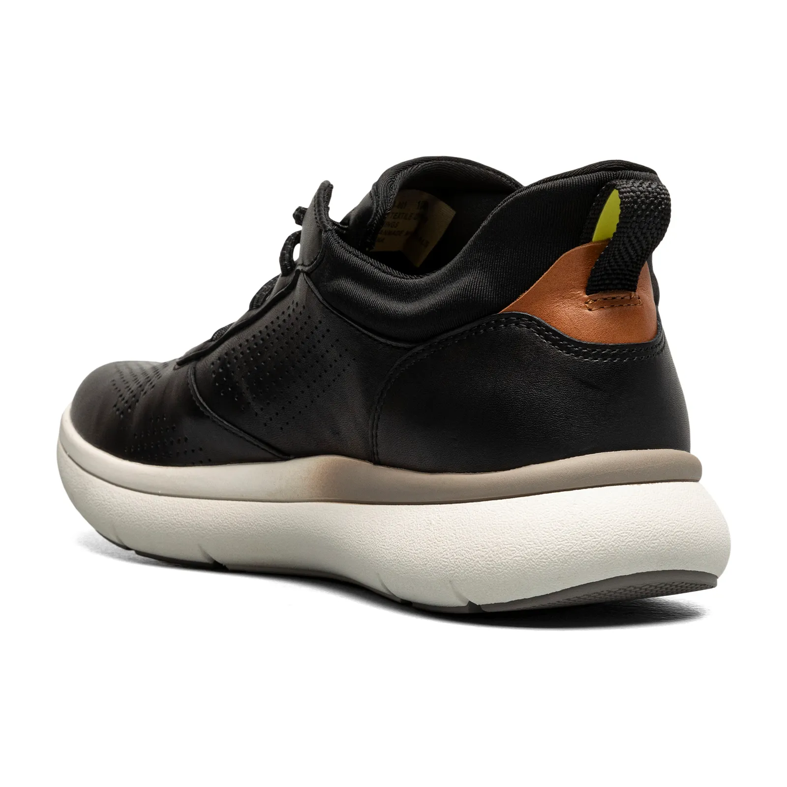 Florsheim Fleet Perf Toe Elastic Lace Sneaker (Men) - Black