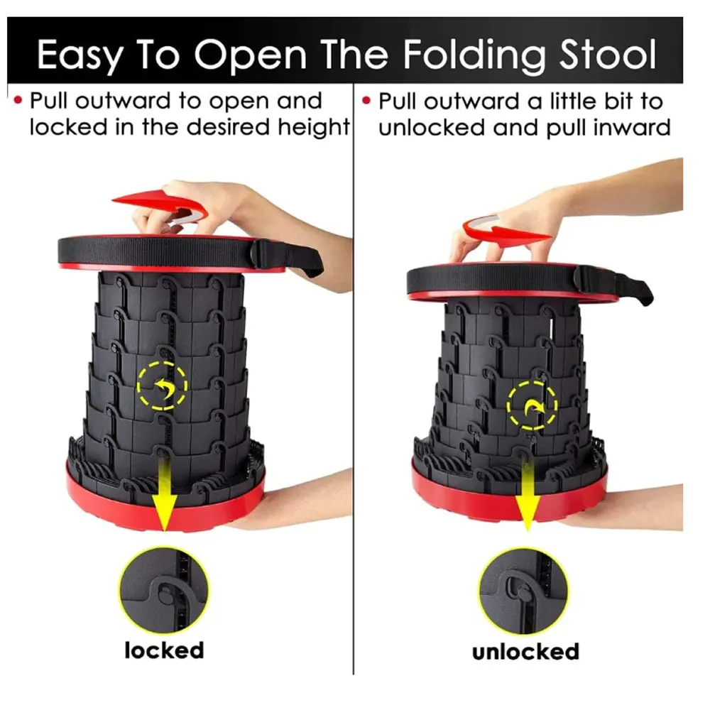 Foldable Telescopic Lightweight Compact Stool M24-16-5