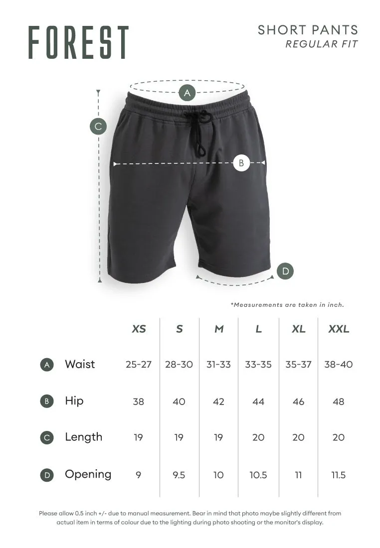 Forest Quick Dry Sports Shorts Men Casual Short Pants Men | Seluar Pendek Lelaki - 65835