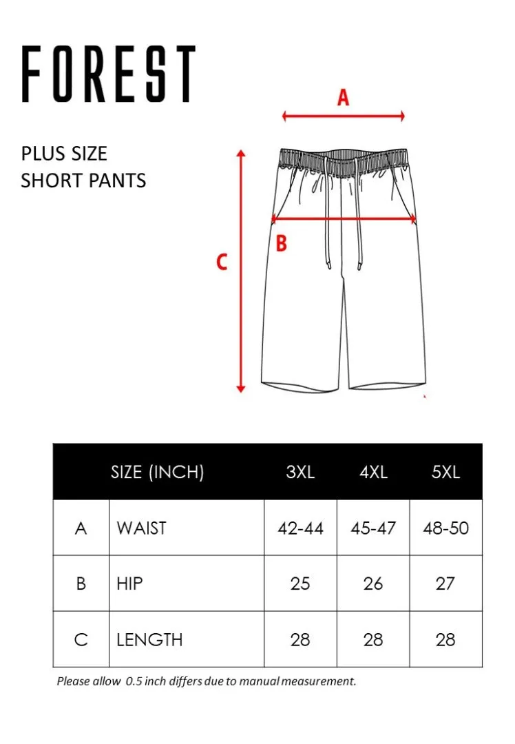 Forest Stretchable Dri Fit 3 Quarter Casual Shorts Men Quick Dry Short Pants Men | Seluar Pendek Lelaki - PL65819