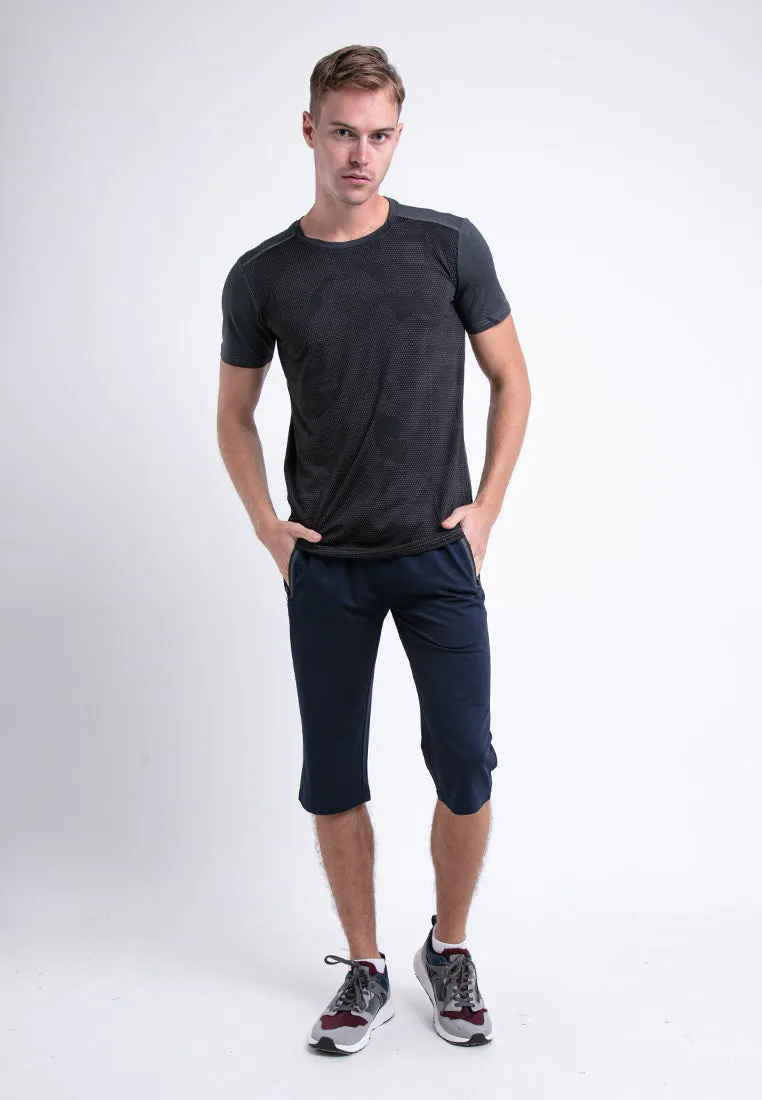 Forest Stretchable Dri Fit 3 Quarter Casual Shorts Men Quick Dry Short Pants Men | Seluar Pendek Lelaki - PL65819