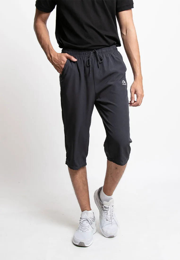 Forest Stretchable Dri-Fit 3 Quarter Quick Dry Short Pants Men | Seluar Pendek Lelaki - 65797