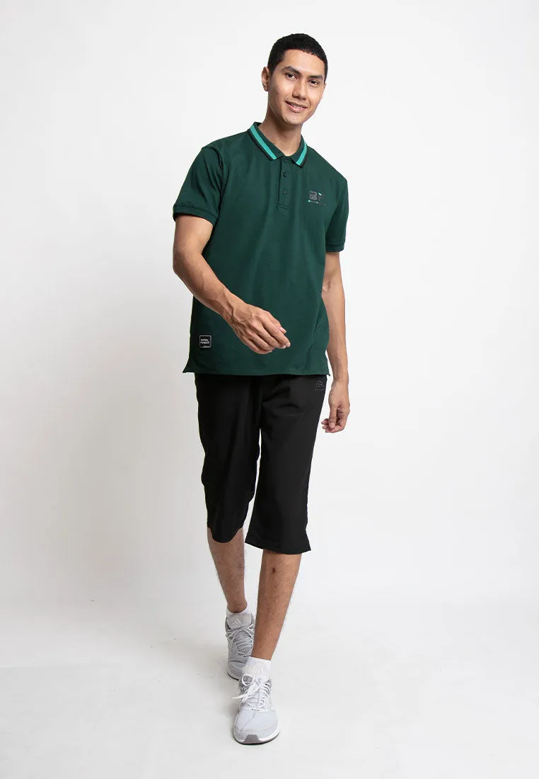 Forest Stretchable Dri-Fit 3 Quarter Quick Dry Short Pants Men | Seluar Pendek Lelaki - 65797