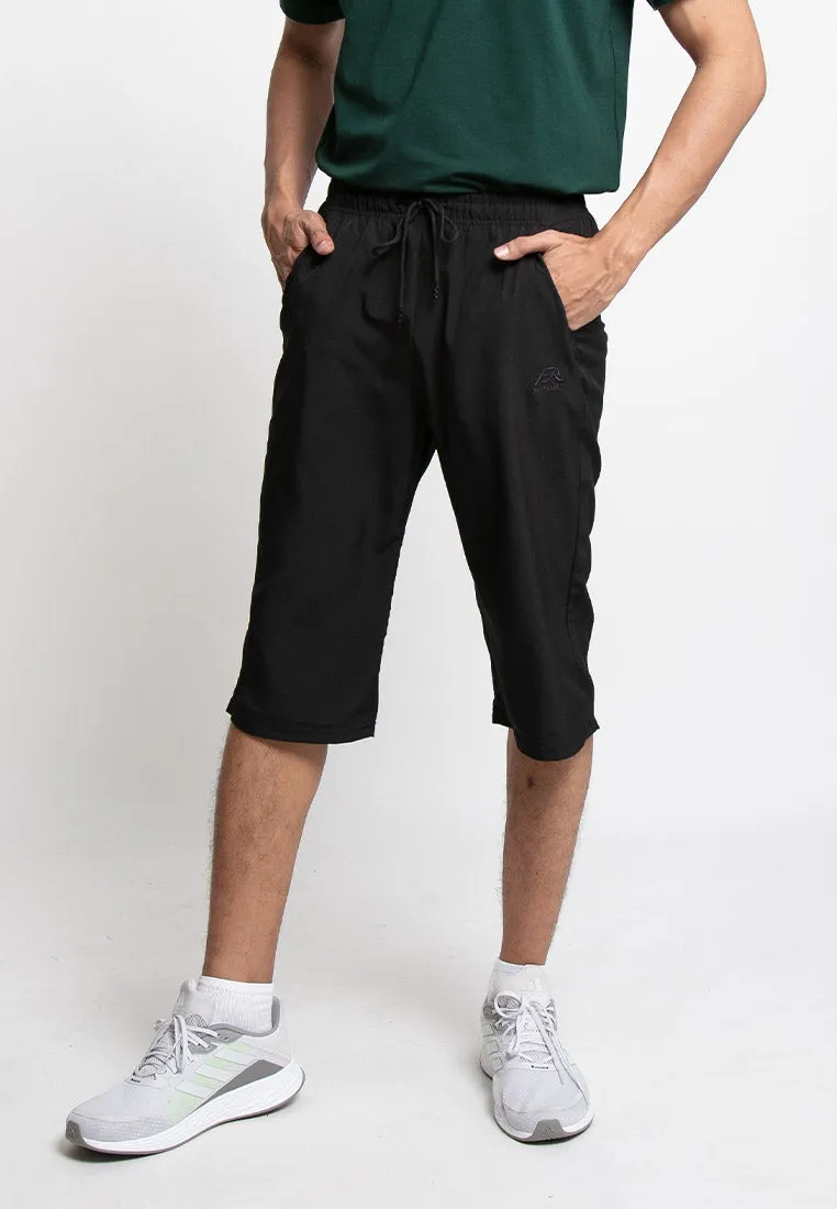 Forest Stretchable Dri-Fit 3 Quarter Quick Dry Short Pants Men | Seluar Pendek Lelaki - 65797