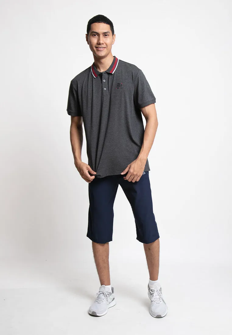 Forest Stretchable Dri-Fit 3 Quarter Quick Dry Short Pants Men | Seluar Pendek Lelaki - 65797