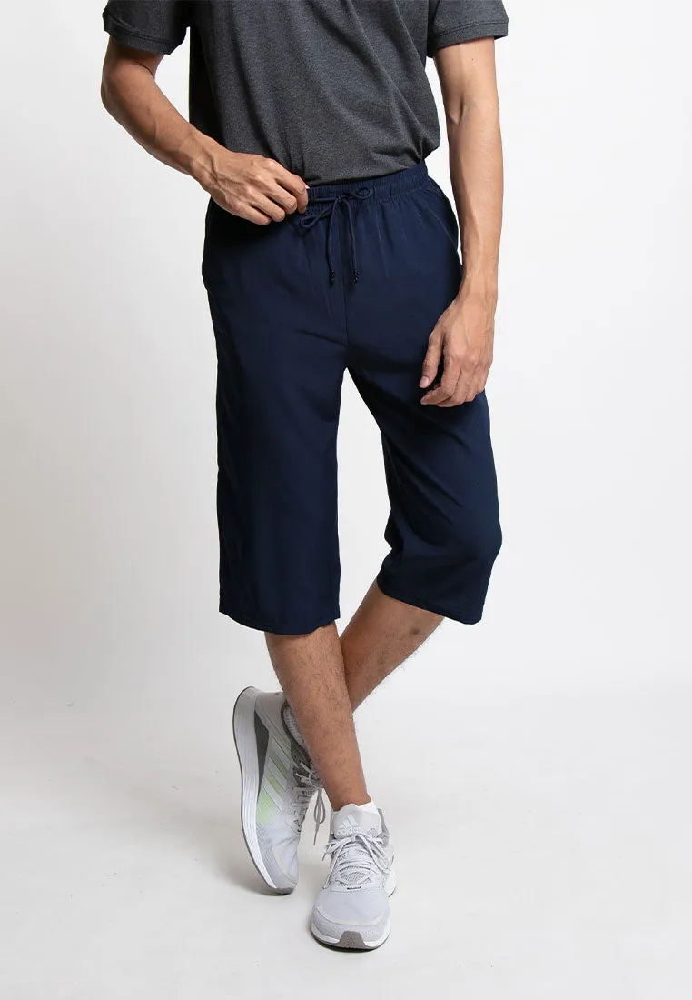 Forest Stretchable Dri-Fit 3 Quarter Quick Dry Short Pants Men | Seluar Pendek Lelaki - 65797