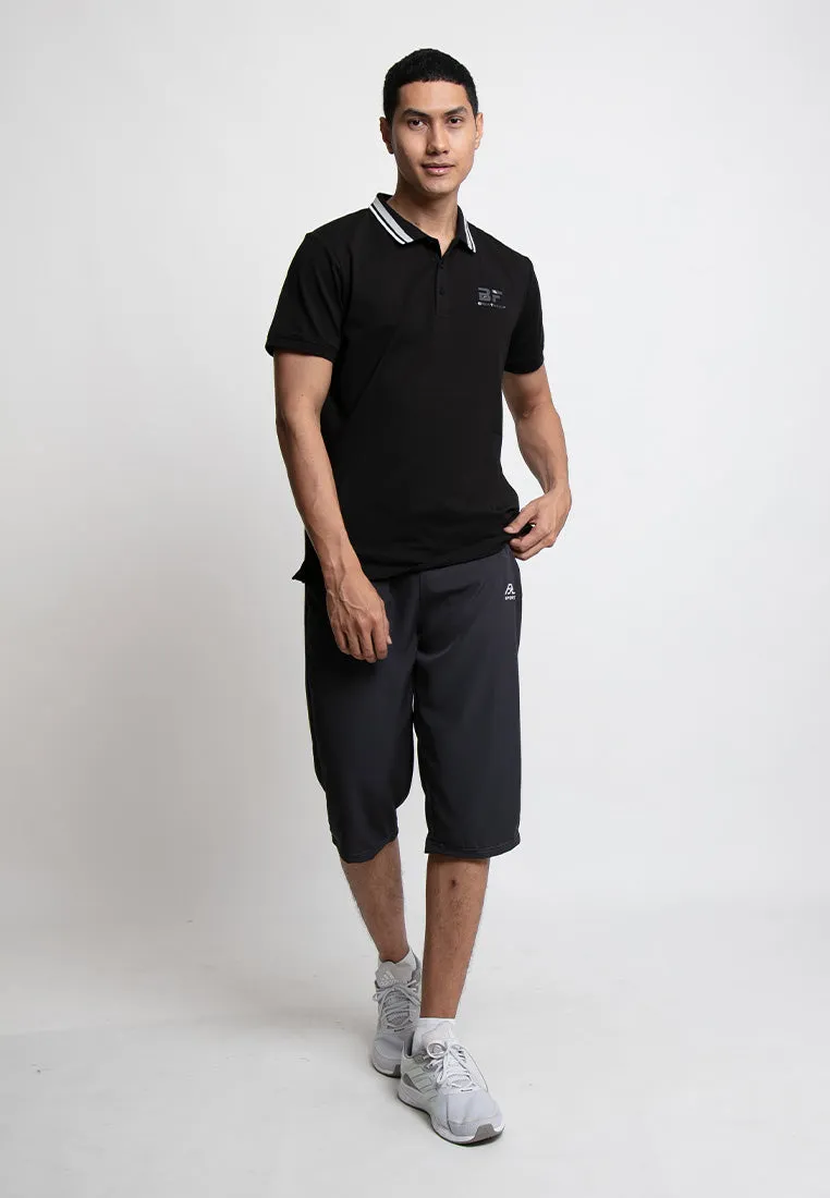 Forest Stretchable Dri-Fit 3 Quarter Quick Dry Short Pants Men | Seluar Pendek Lelaki - 65797