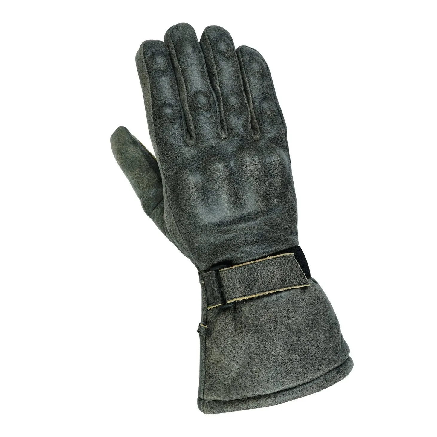 Gallanto Motorcycle Armoured Thinsulate Leather Winter Long Gloves Biker