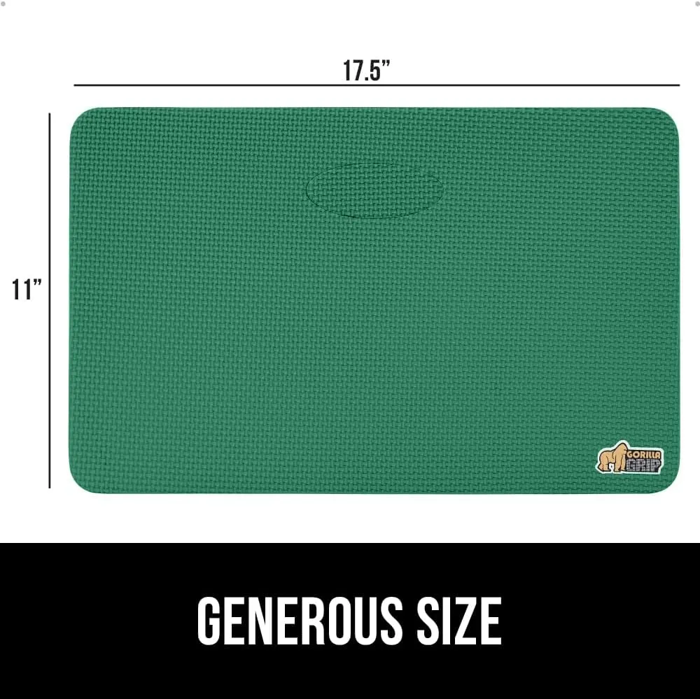 GORILLA GRIP Extra Thick Patent Pending Garden Kneeling Pad, Supportive Soft Foam Knee Cushioning for Gardening, Water Resistant Construction, Bathing Baby, Workout Supplies, Lightweight