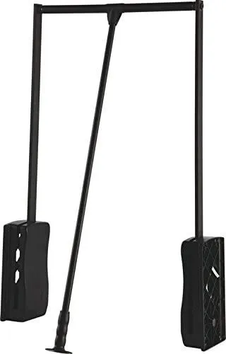 Hafele 805.31.323 Pull Down Closet Wardrobe Rod Lift, Heavy Duty 33 lbs Load Capacity Black
