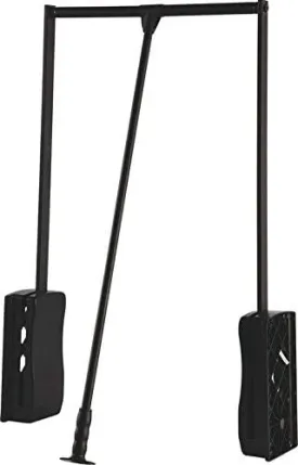 Hafele 805.31.323 Pull Down Closet Wardrobe Rod Lift, Heavy Duty 33 lbs Load Capacity Black