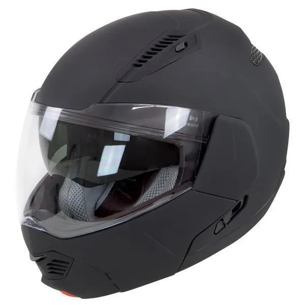 Hawk ST-1197 InFlux Matte Black 2 in 1 Modular Helmet