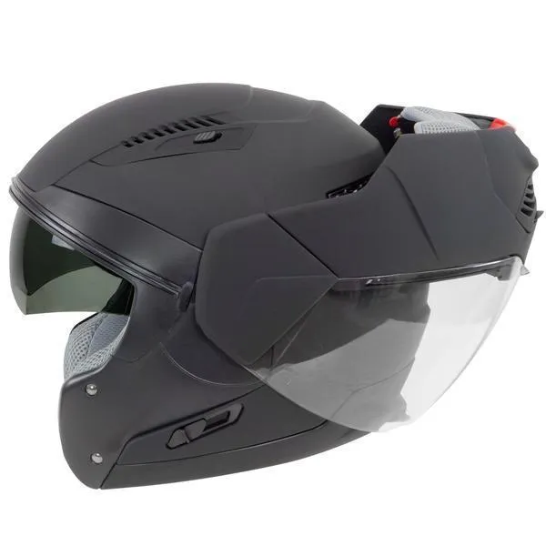 Hawk ST-1197 InFlux Matte Black 2 in 1 Modular Helmet