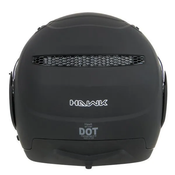 Hawk ST-1197 InFlux Matte Black 2 in 1 Modular Helmet