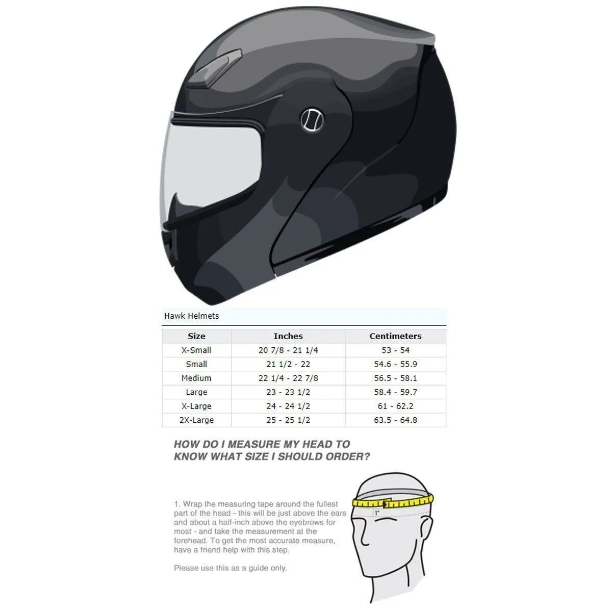 Hawk ST-1197 InFlux Matte Black 2 in 1 Modular Helmet