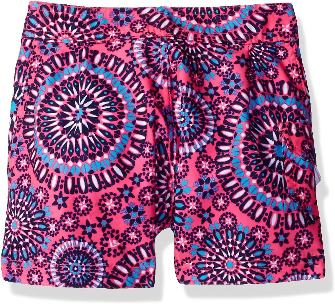 Kanu Surf Girls' Sassy UPF 50  Quick Dry Beach Coverup Boardshort