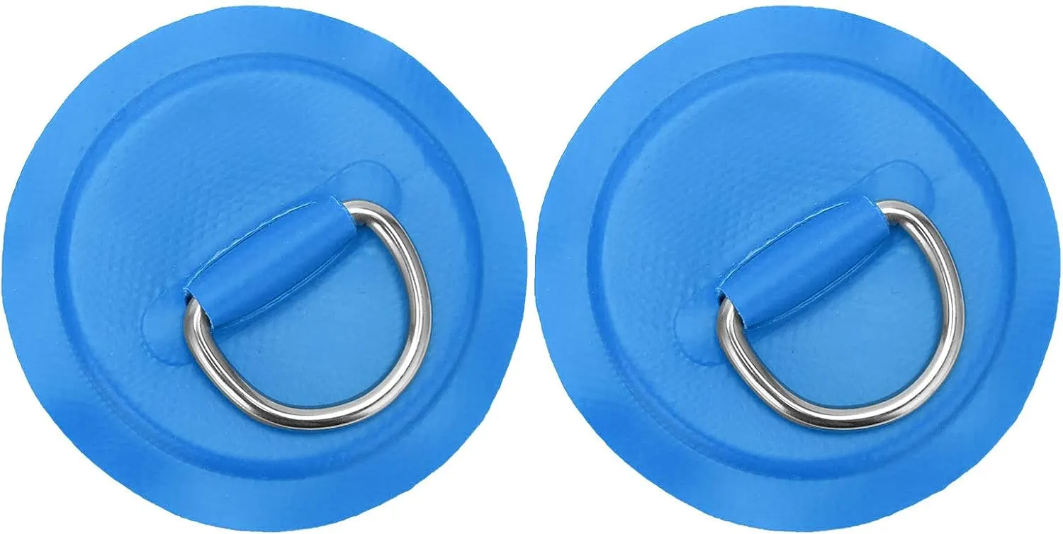 Kayak D Ring Patch, PVC D Ring Pad Kayak Tie Down Fitting D Ring Pad Patch Patch Stand Up Paddleboard for Inflatable Boat Raft Dinghy Canoe Surfboard
