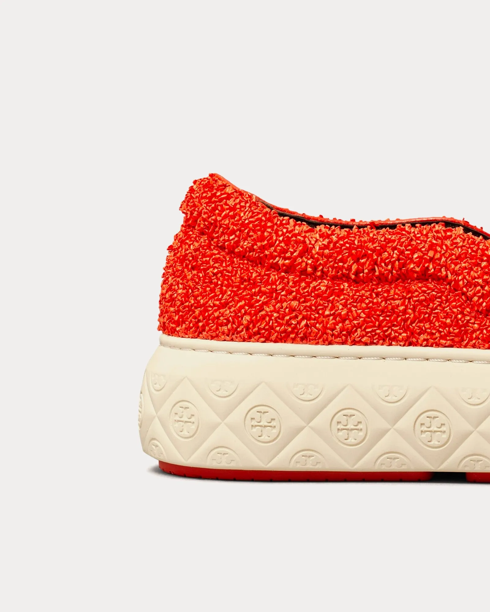 Ladybug Raffia & Leather Piper Red Slip On Sneakers