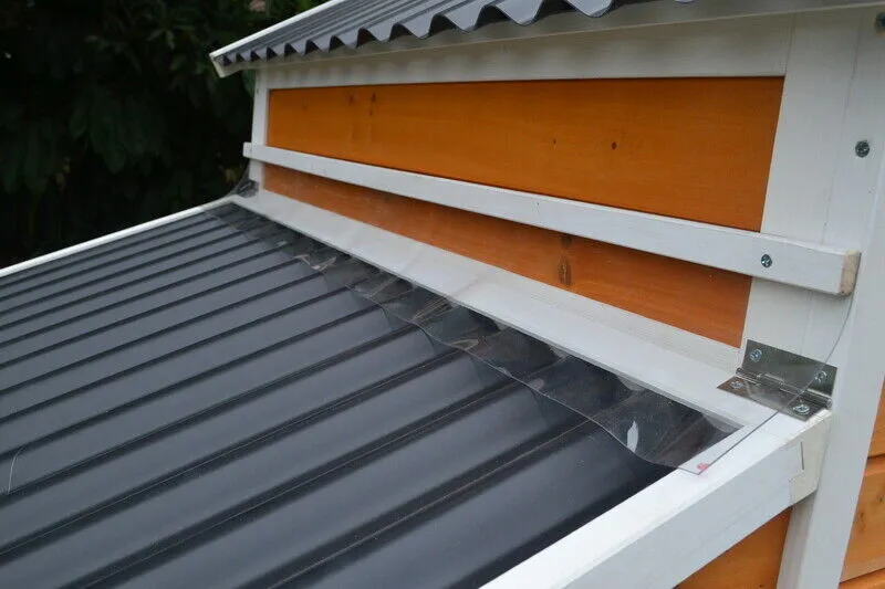 Large Chicken Coop Hen House with Run Built in