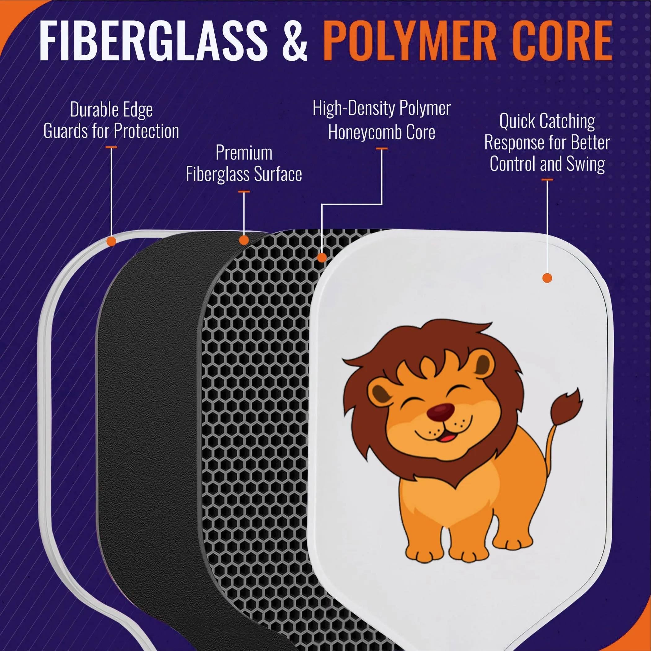 Lightweight Durable Pickleball Paddle - Perfect for All Levels