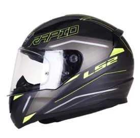 Ls2 Ff353 Rapid  Rokku Full Face Helmet  M.Black H-V Yellow-06