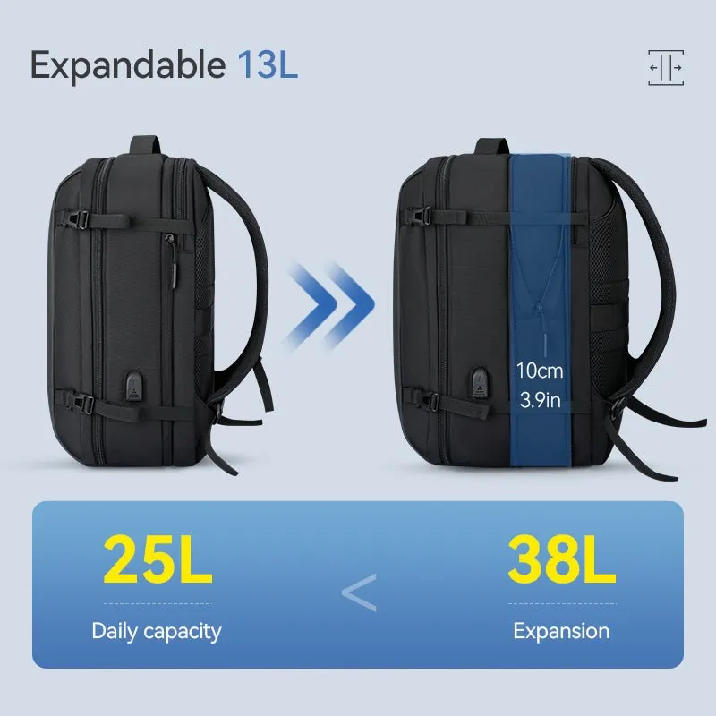 Mochila: Compact High-Capacity, & Smart USB Laptop Backpack