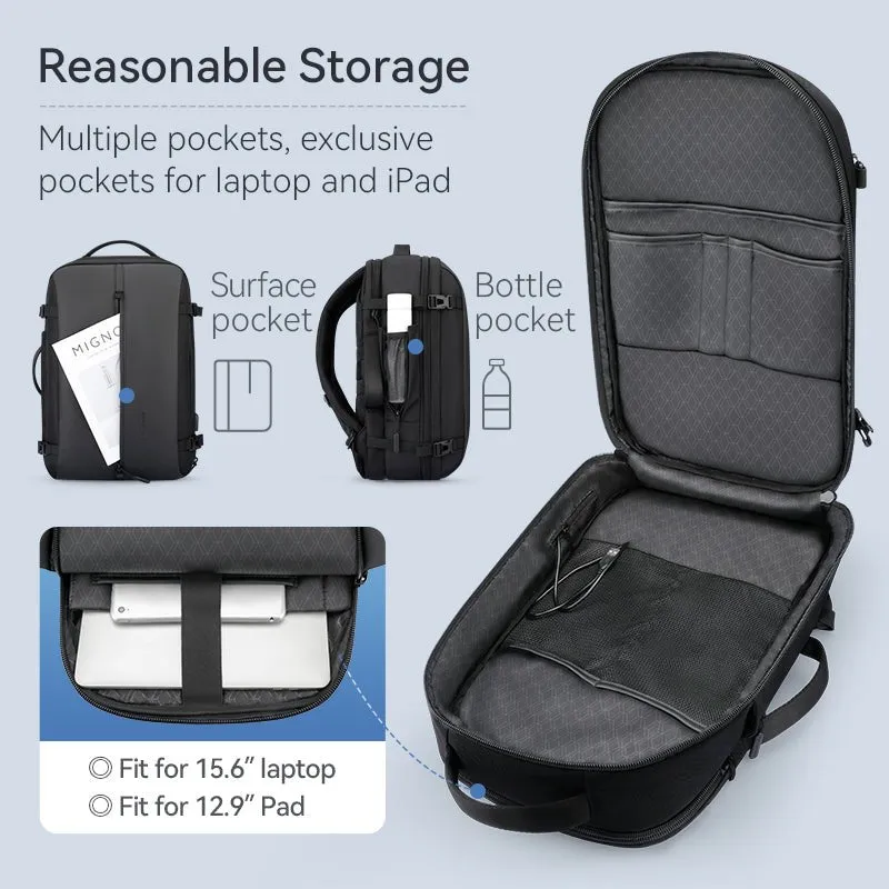 Mochila: Compact High-Capacity, & Smart USB Laptop Backpack